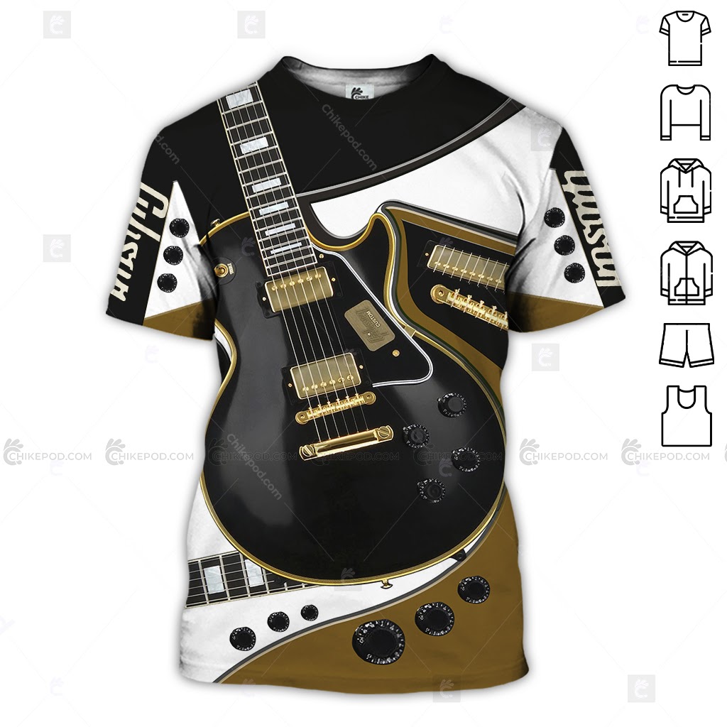 Acoustic Guitar All Over T-Shirt